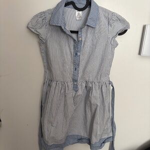 Beautiful light cotton striped dress - 6 yo